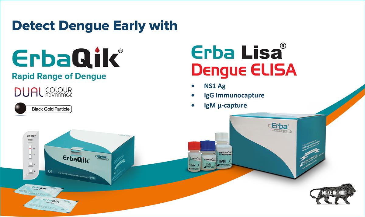 ErbaQik and ErbaLisa kits for timely dengue detection